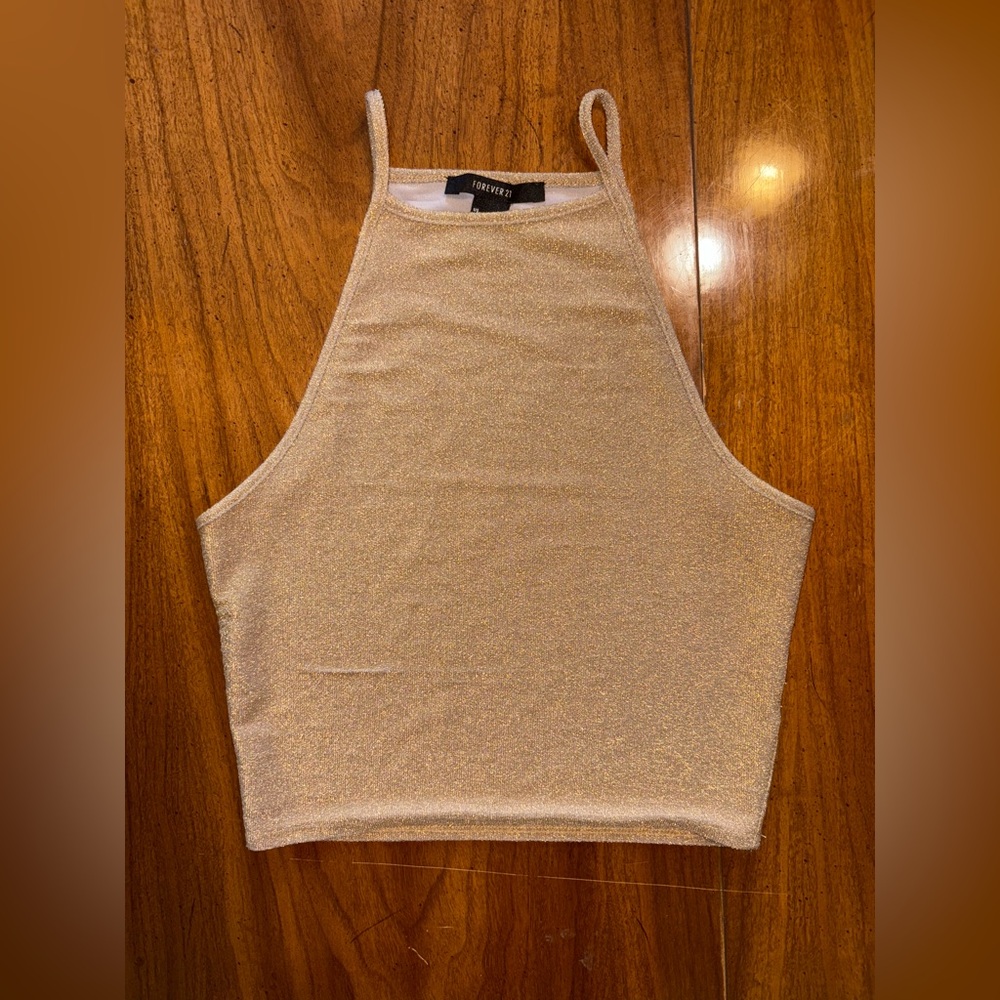 Forever 21 Gold Tank Top Size Women’s Medium